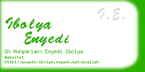 ibolya enyedi business card